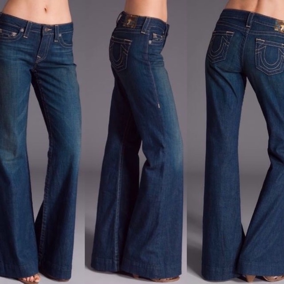 true religion wide leg jeans